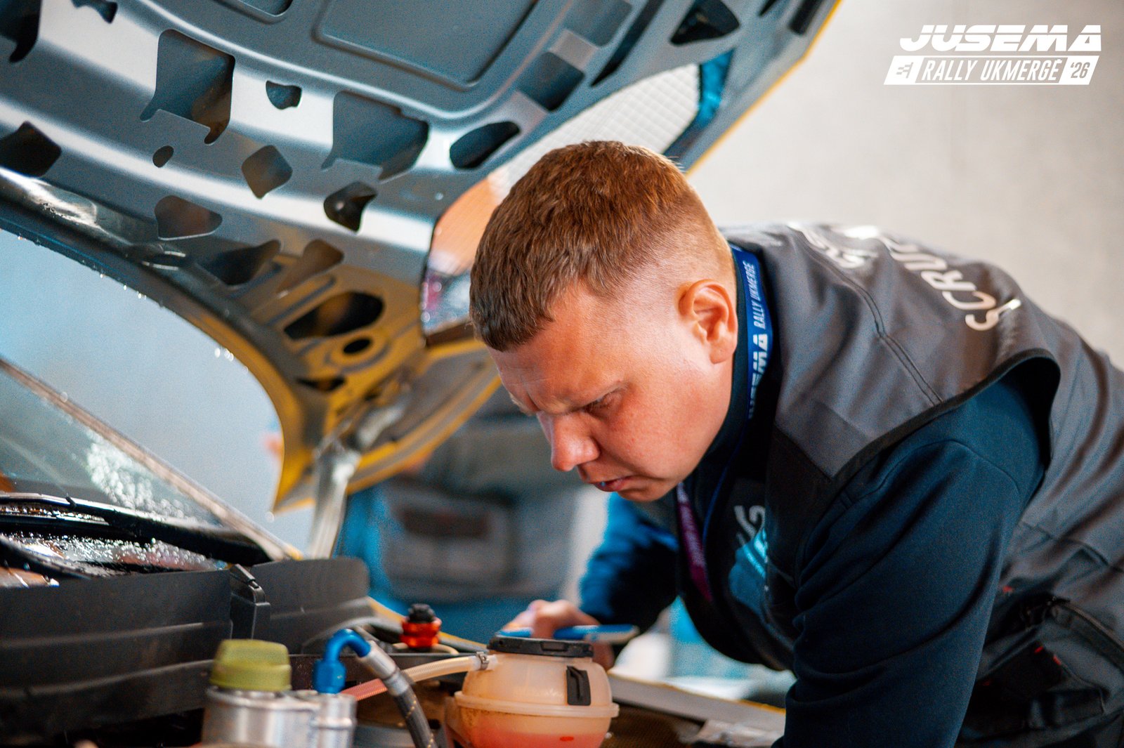 Jusema Rally Ukmergė ’26 techninės komisijos metu įvyko nuodugnus sportinių automobilių patikrinimas